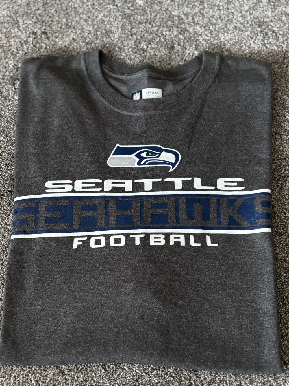 NFL Seattle Seahawks Men’s  Tee - Charcoal, Navy, White, Lime | XXL |